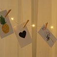 thumbnail image 4 of Labymos 3.0M 30 Lights String Light + 30 Wood Clips DIY Photo Clip Fairy Light, 4 of 8