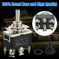 ZGBY Toggle SWITCH ON/OFF/ON Heavy Duty 15A 380V DPDT 3 Terminal Car