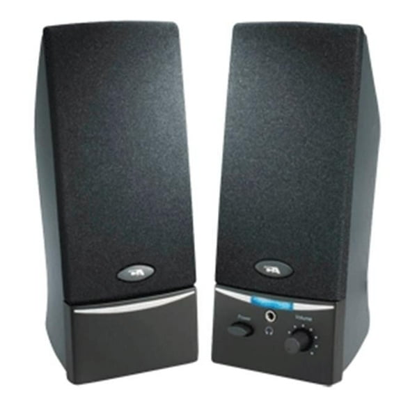 2 Piece Desktop Speaker System Black