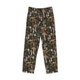 thumbnail image 6 of Uemuo Mushroom Garnish Pattern Men's Wide Leg Palazzo Lounge Pants with Pockets Light Weight Loose Comfy Casual Pajama Pants-Small, 6 of 9