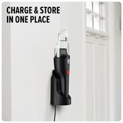 Dirt Devil Cordless Handheld Vacuum, 8V Grab & Go, For Car & Multi-surfaces, Powerful suction, Lightweight, Charging stand, BD30110V, Black