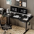 thumbnail image 3 of Vineego L-Shaped Electric Standing Desk 63" Height Adjustable Computer Desk Home Workstation,Carbon Fiber Surface Finish, 3 of 7