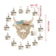 thumbnail image 3 of Wmhnj Corona de madera intercambiable con cabeza de vaca y 12 adornos mensuales para la puerta de entrada. Decoracin navideña de temporada., 3 of 5