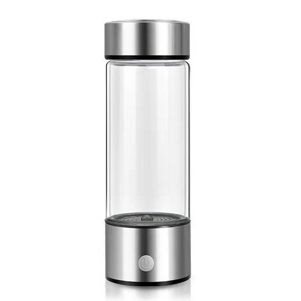 Botella Generadora de Agua de Hidrógeno Portátil, Vidrio de 420 Ml, Recargable Por Usb, Tecnología Spe/Pem para Agua Rica En Hidrógeno Antioxidante.