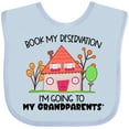 thumbnail image 3 of Inktastic Book My Reservation I'm Going to My Grandparents' House Boys or Girls Baby Bib, 3 of 4