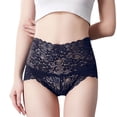 thumbnail image 1 of Braguitas de encaje de cintura alta para mujer - Braguitas sexys de tallas grandes - Tangas - Tallas M-XXXL, 1 of 6