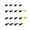 16pcs, variant on Doorbell Screws Replacement Kit - T15 T5 Security Screws for Video Doorbell Camera, Black Carbon Steel (16/20 Pcs)