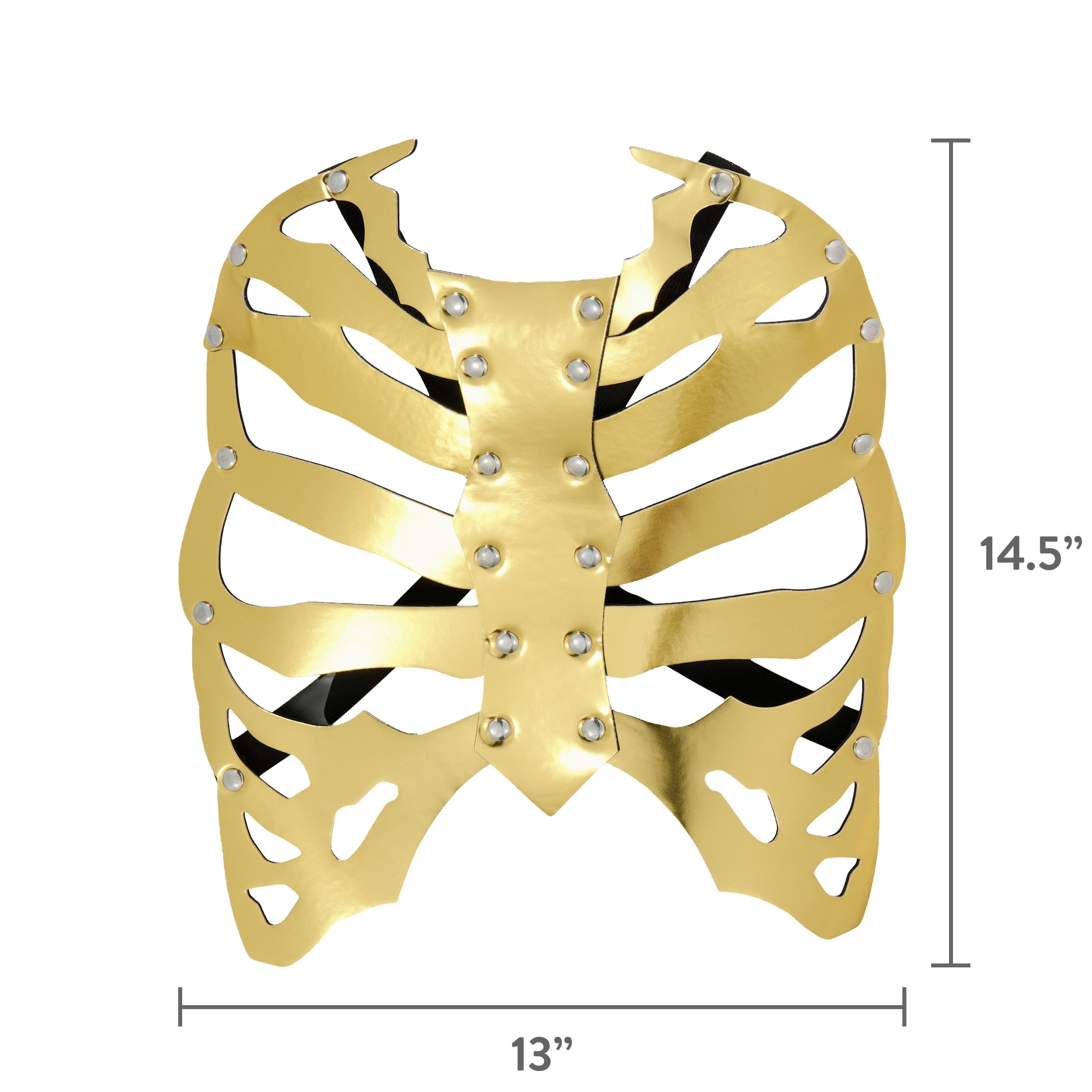 Skeleton Harness Costume Accessory for Adults, Gold, Halloween by Way To Celebrate