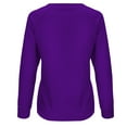 thumbnail image 5 of jsaierl Womens Sweatshirts Loose Fit Solid Color Sweatshirts Round Neck Dressy Casual Sweater Tops Workout Long Sleeve Blouses, 5 of 5