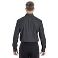 thumbnail image 2 of Devon & Jones DG532 Men's Crown Collection Royal Dobby Dress Shirt-Black-4XL, 2 of 3