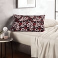 thumbnail image 6 of Uemuo Snake And Rose Print Throw Pillow Case – Cozy & Soft Cushion Cover, Hypoallergenic Pillow Case for Sleeping, Perfect for Women with Envelope Closure-14"x20", 6 of 6