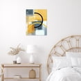 thumbnail image 4 of Grey and White Wall Art for Bathroom Black Yellow Geometric Aesthetic Canvas Wall Art Wall Paintings Home Decor Modern Wall Pictures for Living Room Bedroom Office Ready To Hang,12x16 Inch, 4 of 6