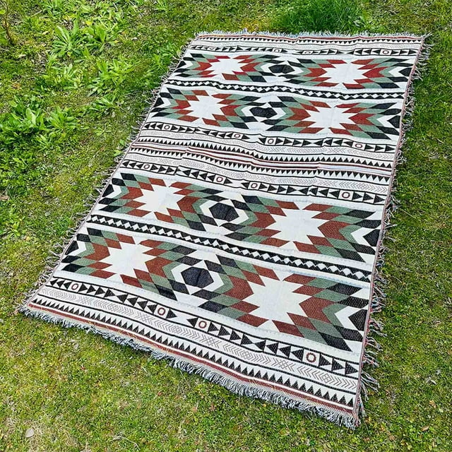 Bohemian Portable Outdoor Thickened Picnic Blanket Foldable Portable Large Soft Rug For Park Camping Beach Home (Color D 90 * 240cm) for Camping Winter Car Kits Camping Cook Set for 2 Youth Camping