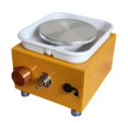 thumbnail image 2 of Mini Rueda de Cerámica Eléctrica, Plato Giratorio para Dar Forma a La Arcilla, Artesanías de Cerámica, Herramienta de Bricolaje para Niños, Principian Amarillo perfecl Rueda de cerámica, 2 of 8