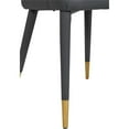 thumbnail image 4 of Meridian Furniture Destiny Grey Vegan Leather Dining Chair, 4 of 5
