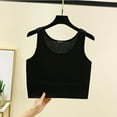 thumbnail image 2 of Swstbby Soldes d'Été! Hauts d'Été pour Femmes Grande Taille, Mode Décontractée d'Été pour Femmes Couleur Unie Col Rond Ample Noir G, 2 of 4