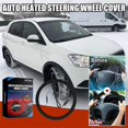 thumbnail image 2 of Auto Heated Steering Wheel Cover 12v 15 In Car Universal Winter Steering Wheel Heating Hand Warmer Wheel Protectivecover, 2 of 5