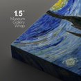 thumbnail image 4 of wall26 Canvas Print Wall Art Set Starry Night by Vincent Van Gogh Nature Wilderness Illustrations Fine Art Relax/Calm Multicolor for Living Room, Bedroom, Office - 16"x24" x 3 Panels, 4 of 5