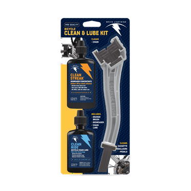 Bicycle Clean & Lube Kit (Grunge Brush  4oz Clean Streak   2oz Clean Ride)