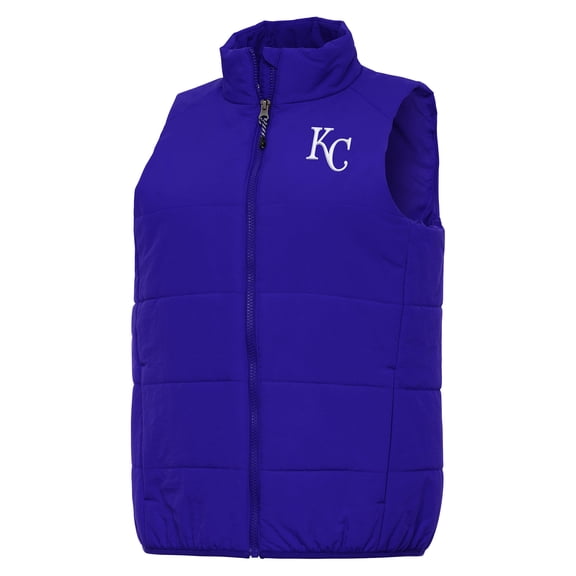 Women's Antigua Royal Kansas City Royals Experience Full-Zip Vest