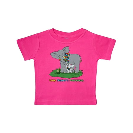 

Inktastic Autism Love Support Awareness Elephants Gift Baby Boy or Baby Girl T-Shirt
