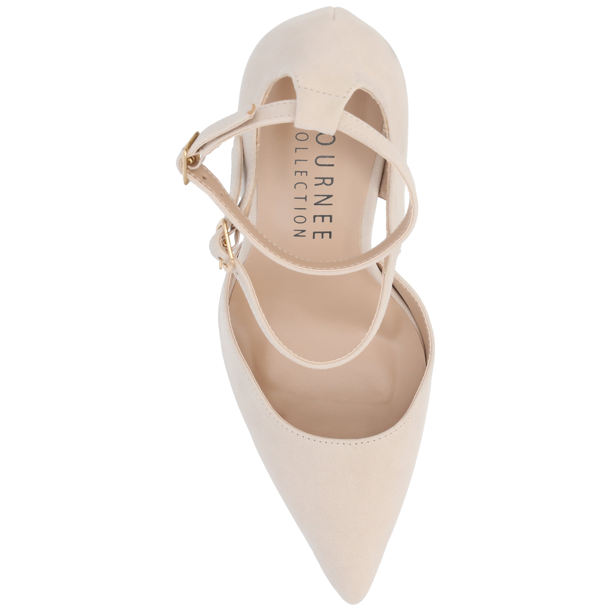 Journee Womens Lilyann Multi Strap Stiletto Pointed Toe Pumps