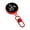 Red, variant on Innovative Round Shape Keychain Featuring Electronic Watch For Easily Accessory Change on Purses or Keyrings