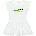 thumbnail image 3 of Inktastic Green and Yellow Soccer Girls Toddler Dress, 3 of 5