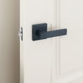 thumbnail image 4 of Design House Karsen Modern Interior Hall/Closet Door Lever, Matte Black, 4 of 8