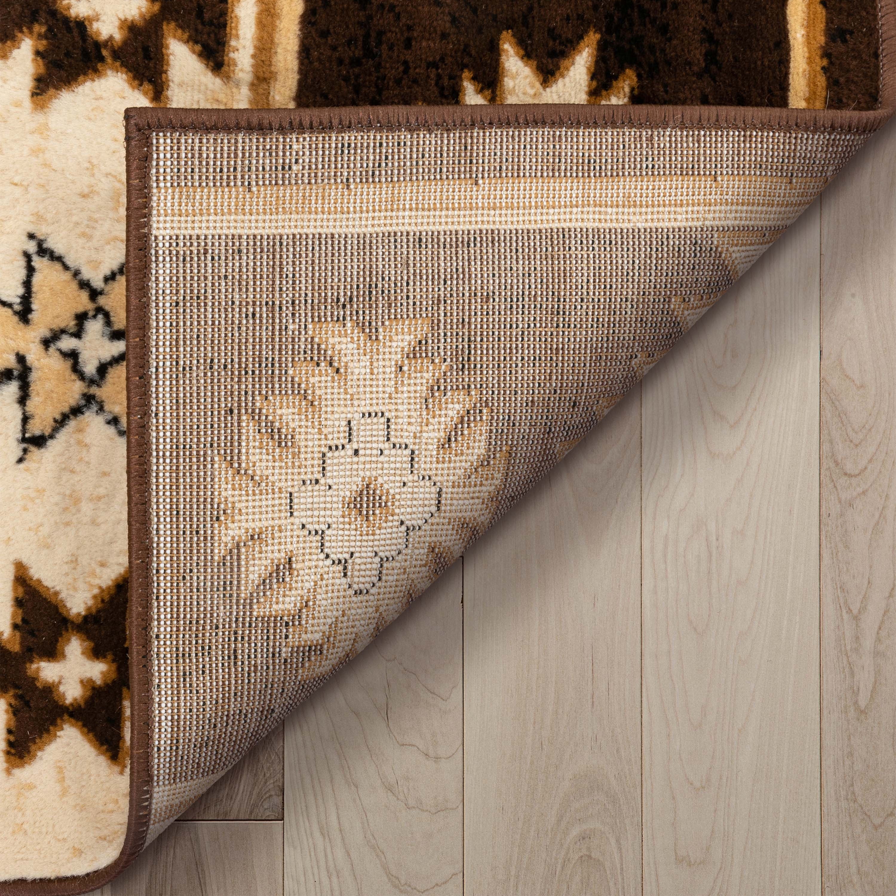 Well Woven Dulcet Rodrigo Moroccan Medallion Brown 3'11" x 5'3" Area Rug