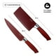 thumbnail image 3 of Juego De Cuchillos De Acero Inoxidable 8 Piezas Rojo, 3 of 6