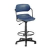 OFM Martisa Series Model 200-DK Swivel Task Chair with Drafting Kit, Plastic, Mid Back, Navy with Black Frame