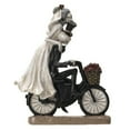 thumbnail image 2 of Pacific Giftware Love Never Dies on Bicycle Statue, Marriage Knick Knacks Couple Ornament, Groom Bride Decorations, Newlyweds Gift Macabre, 8.78" x 4.13" x 11", 2 of 5