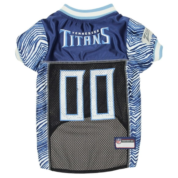 Zubaz NFL Team Pet Jersey for Dogs, Tennessee Titans, Small