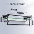 thumbnail image 2 of Organizador de vidrio mate negro SFGSOWOR 20" SUS304 para estantes, 2 of 6