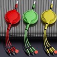 thumbnail image 3 of Portable Multifunctional Expansion Data Line Liquid Silicone Three-In-One Phone Quick Cha-rge Line, 3 of 8
