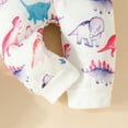 thumbnail image 6 of Okbabeha Baby Dinosaur Clothes Outfits Stuff Boy Girl Long Sleeve Hoodie Dinosaur Onesie Hooded Romper Zipper Jumpsuit Fall, 6 of 7