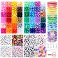 thumbnail image 1 of Kit para hacer pulseras QUEFE 1900 piezas con 48 colores y cuentas con letras, 1 of 7
