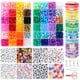 thumbnail image 1 of Kit para hacer pulseras QUEFE 1900 piezas con 48 colores y cuentas con letras, 1 of 7