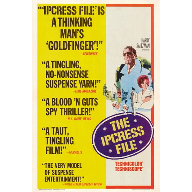 Michael Caine And Sue Lloyd In The Ipcress File 24x36 Poster Walmart Com Walmart Com