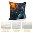 thumbnail image 4 of Qinduosi Space Planet Outdoor Throw Pillow Covers Universe Square Cushion Cover Accent Pillows Case White, 4 of 5