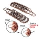 thumbnail image 3 of Ansxiy Ganchos Para Cortinas De Ducha Anillos Anillos De Cortina De Ducha De Metal Inoxidable Para Cortinas De Barras De Ducha De Baño - Juego De 12 Bronce, 3 of 5