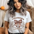thumbnail image 2 of Touchdown Season Shirt | Football Bow Laurel Game Day Tee, Ash, Size 2XL, 2 of 6