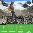 thumbnail image 4 of Wakeman Outdoors Lightweight Hiking Trekking Poles, Foldable Walking Sticks, Adjustable Height, 2-Pack, Black, 4 of 11