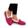 thumbnail image 3 of Women Snow Flat Boots Suede Faux Fur Lined Insulated Booties Winter Warm Lightweight Slip On Ankle Boot for Cold Weather, 3 of 9