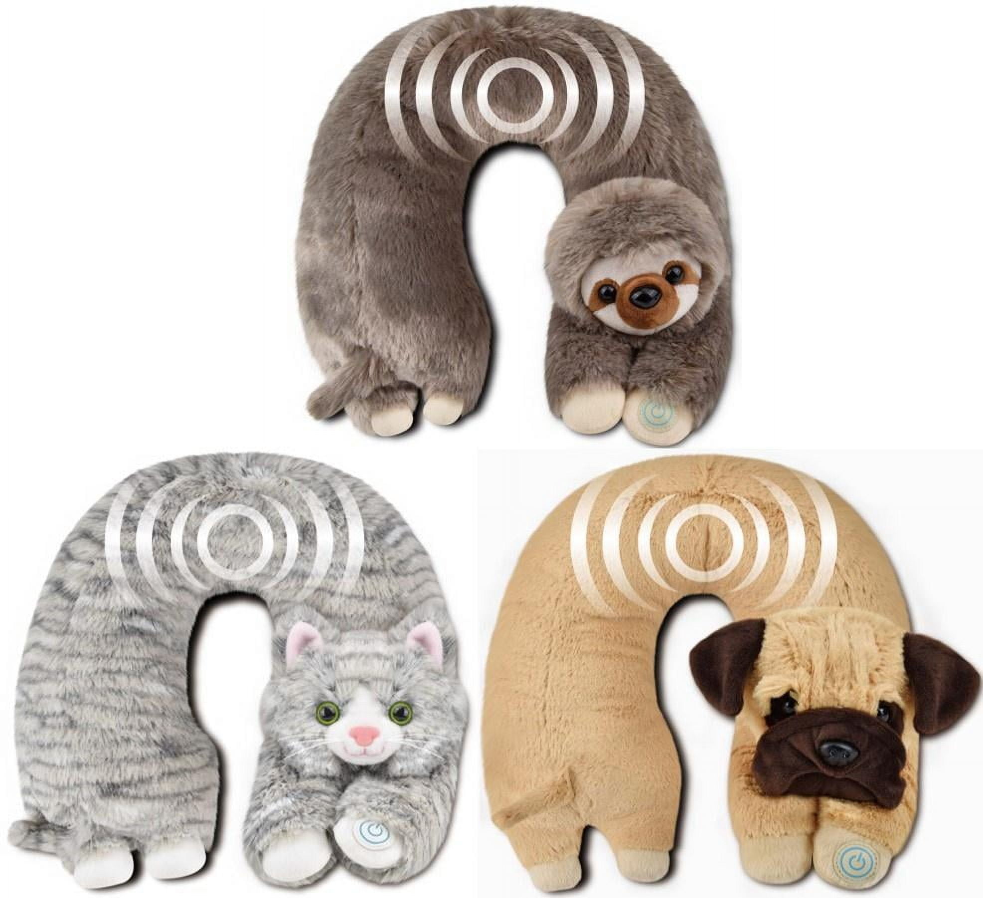 (2 pack) Health Touch Neck Massager Gift with Relaxing Vibration, U-Shaped  Lightweight  Sloth - Walmart.com