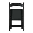 thumbnail image 5 of Upholstered Folding Chairs, Set of 4 Black Lounge Chairs with Cushions, Portable and Space-Saving Ideal for Dining, Living Room, or Events, 5 of 12