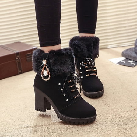 

Women s Ladies Ankle Flat Square Fashion High Heel Roman Casual Shoes