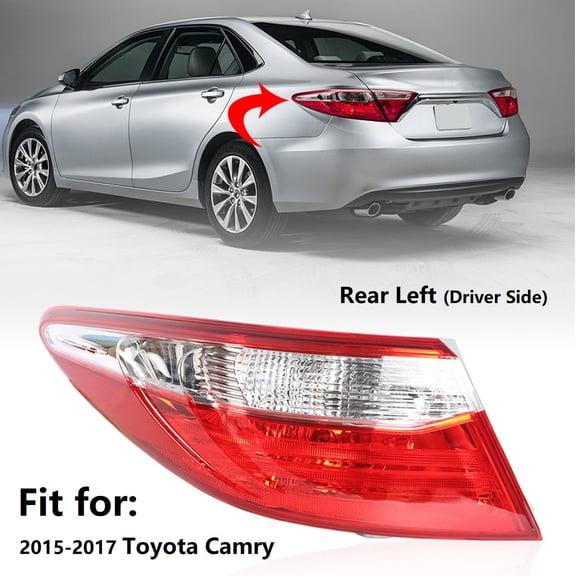 Fit for 15-17 Camry Tail Light Housing Assembly LH (without Bulbs)
