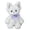 White, variant on Curly Cat Plush Toy Soft Stuffed Animal Hugging Pillow with PP Cotton Filling for Home Decor Bedroom Shelf Display Birthday Gift for Collectors and Plush Enthusiasts